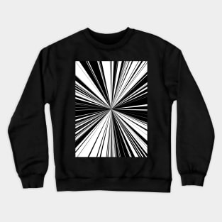 Black And White Tunnel Vision Crewneck Sweatshirt